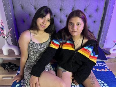 LilithAndEvaa - Stripchat Teen Blowjob Cam2cam Couple 