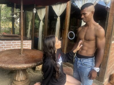 Blackandwhite1_ - Stripchat Blowjob Cam2cam Cumshot Couple 