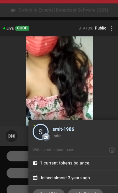 Profile and Statistics for Dipika_raj1 on StripChat